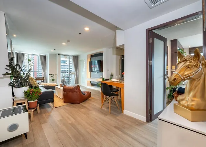 アパート Lucky 808 2bedroom 100sqm Bts Chidlom *